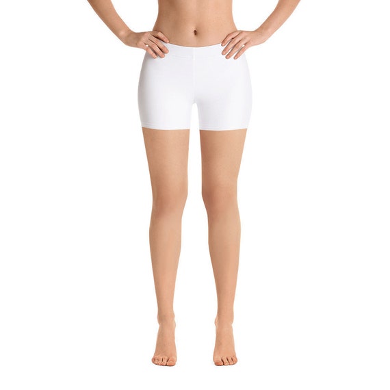 white volleyball spandex