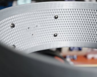 14x5" Custom TEXTURED Snare drum shell. 3d Printed. Shell Only! Customizable.
