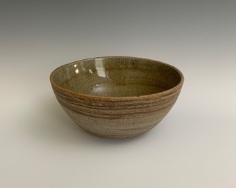 Ceramic Salad Bowl - Marbled Clay