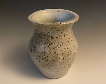 Speckled Gray Ceramic Vase