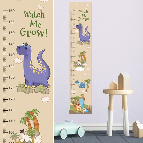 Dinosaur Height Chart Wall Sticker