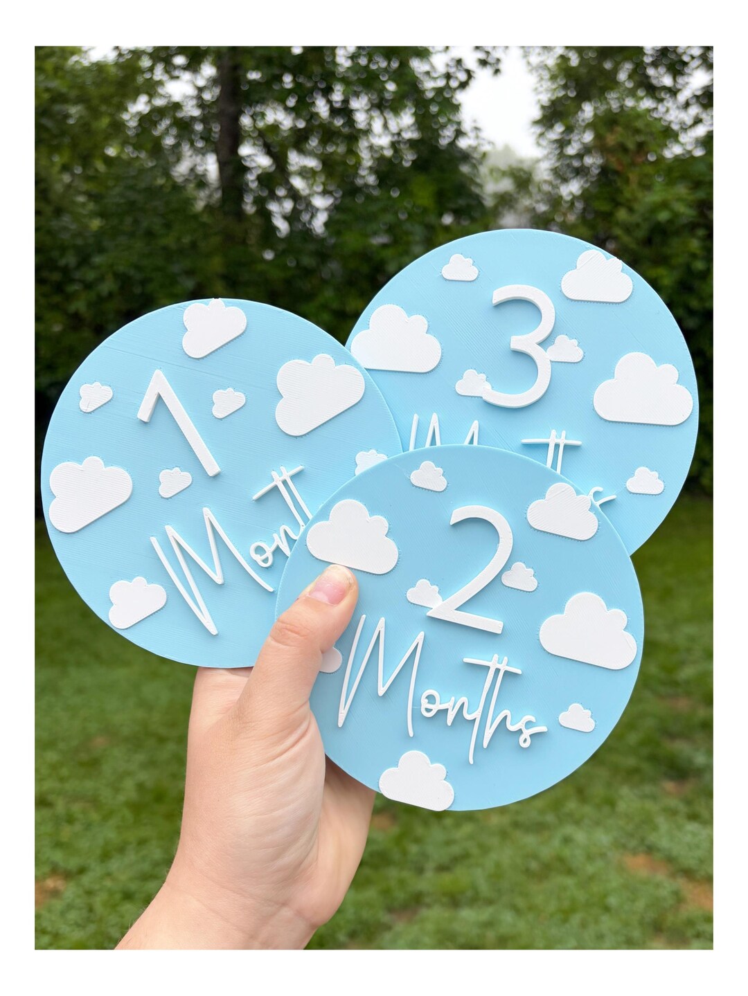 Baby Monthly Milestone Signs | 1-12 Month Milestone Markers | Cloud ...