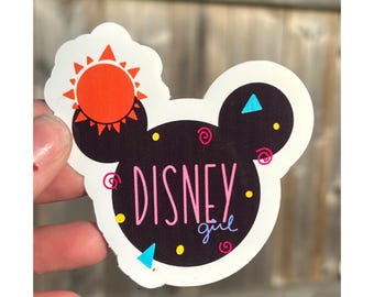 Retro Disney Girl Sticker