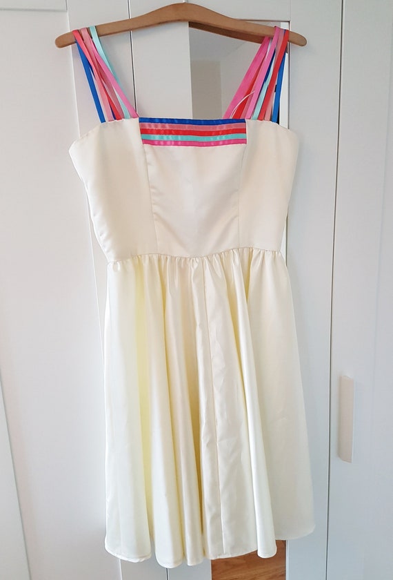 80s satin dress