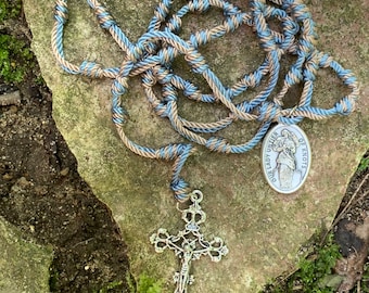 Our Lady Untier Undoer of Knots Cord Rosary with Booklet and Wallet