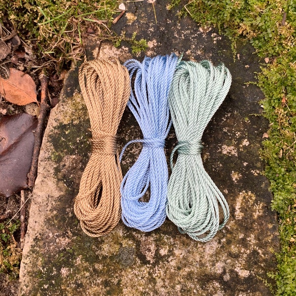 Rosary Twine - Size 9 EXTRA Small - NEW COLORS! Icy blue, Seagreen, and Tan