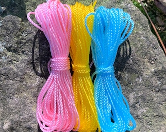 Rosary Twine - Size 9 EXTRA Small - NEW COLORS! Light Pink, Yellow, Light Blue