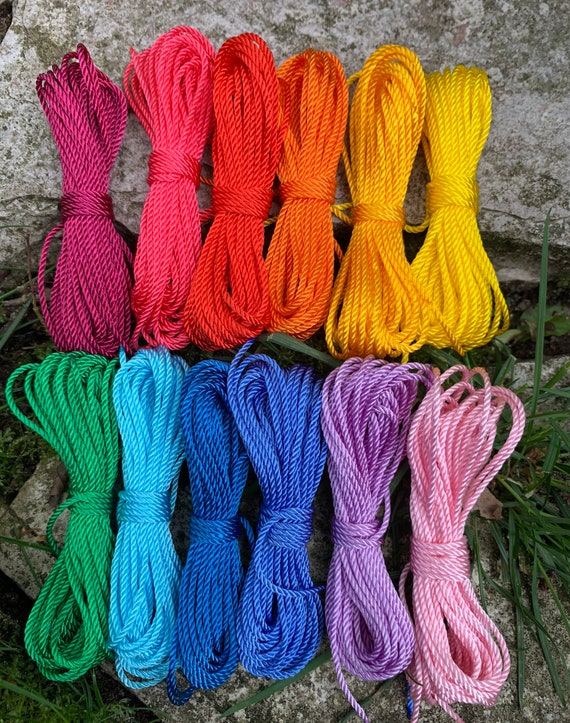 Rosary Twine Size 18 Small Brights Pack of 12 