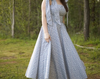 Bow Strap Circle Skirt Dress Mini and Midi Length with Pockets Standard and Extended Bust Versions Digital PDF Sewing Pattern Sizes 00-14
