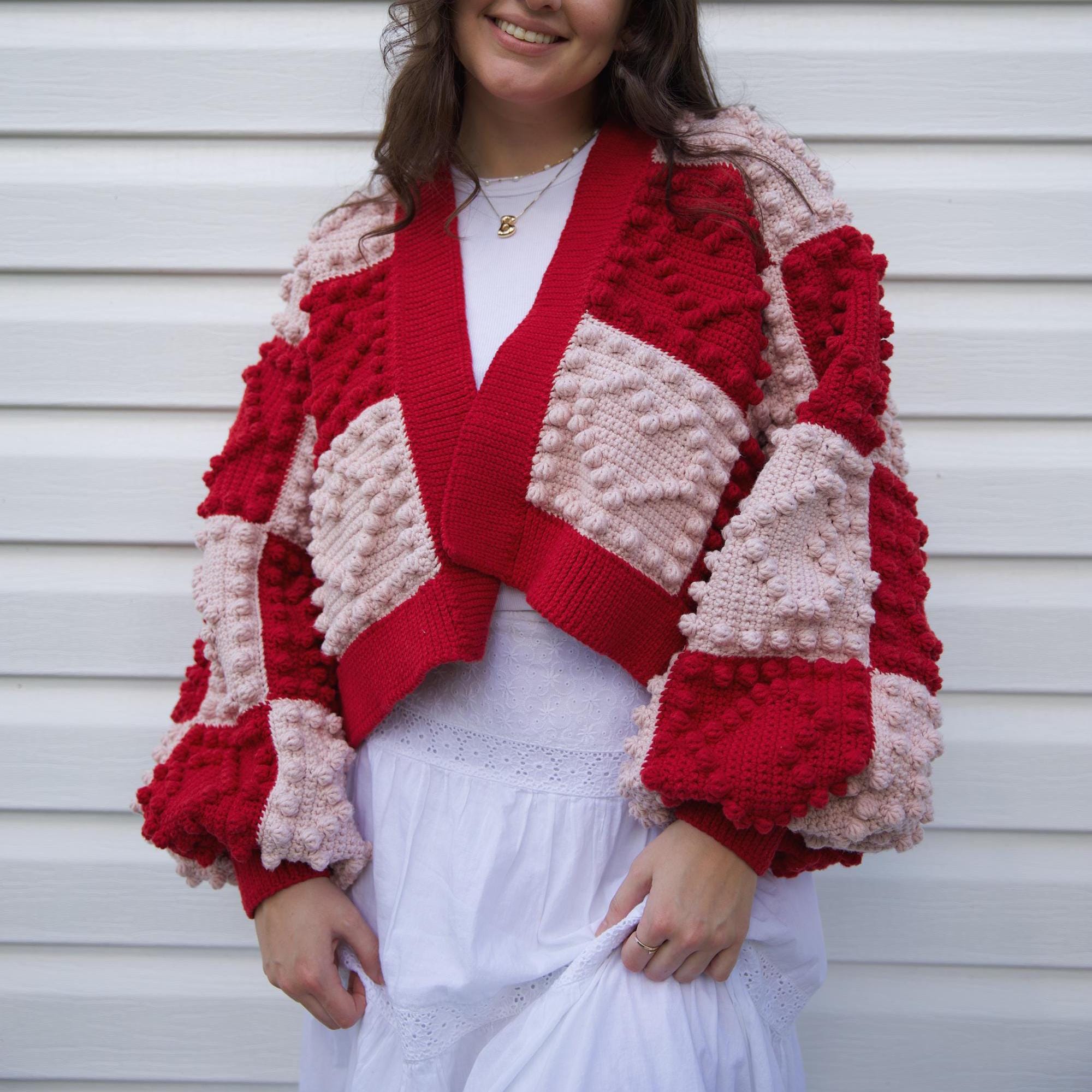 Heart bobble cardigan deals