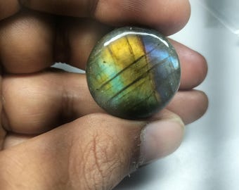 Labradorite  Double Flared Plugs1"(25mm)Organic Plug only one piece