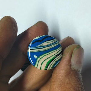 Single Flared Rainbow Jasper Stone Plugs, Plugs Gauge Piercing For Women Men Body Jewelry