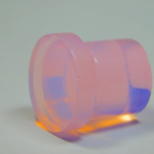 Lavendel Opalit Single Flare Konvex Plug | Glas Ear Stretcher Gauges Größen 4mm (6g) - 25mm (1&#39;&#39;)