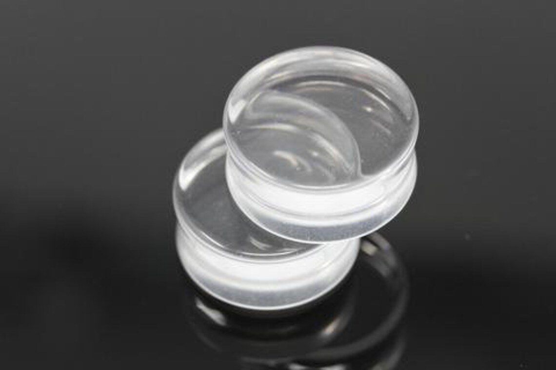 Clear Crystal Plugs Ear Plugs Plexiglas Gauges 2mm 10mm 11mm Etsy