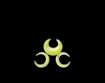 Lemon Cats Eye Stone Pincher: Horseshoe Septum Taper Gauges