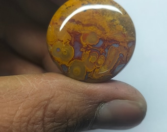 Dendrite Opal Stone Plugs: Double Flare Gauges (6g-19/16'')