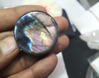 Labradorite Double Flare Stone Plug (34MM, 1pc)