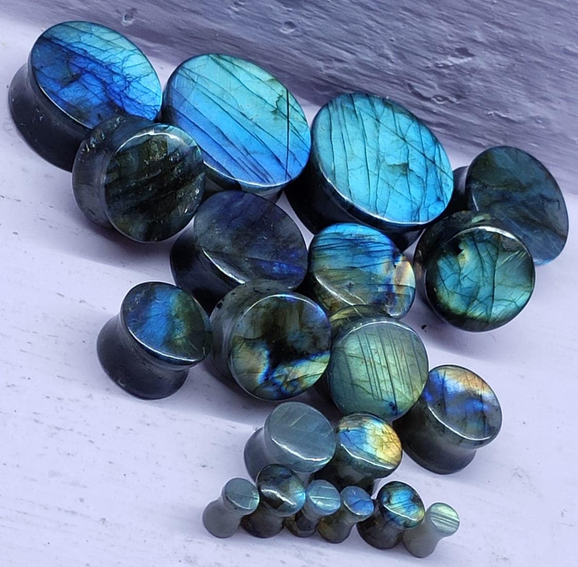 Labradorite plugs best sale 00g
