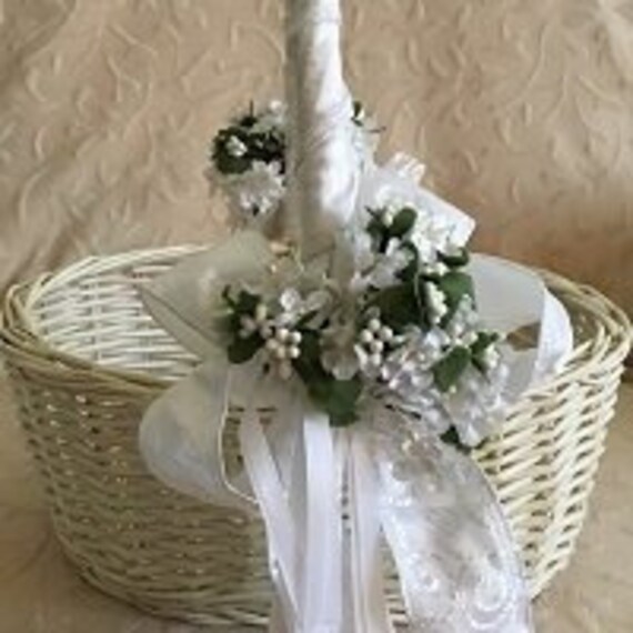 etsy flower girl basket