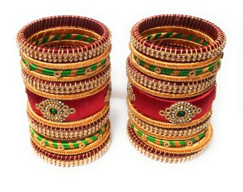 Kalpana ambati silk thread bangles deals