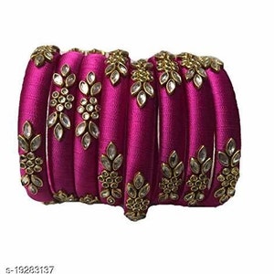 Silk Thread Multi  Bangles/Indian Style Handmade Ethnic Traditional Jewelry for Weddings/ Parties/ Occasions /Birthday Gift for Her /Bangles