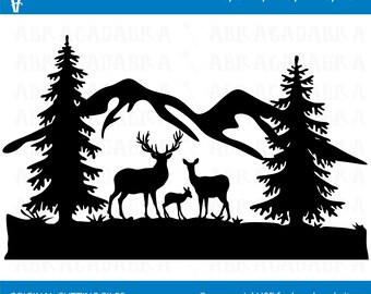 Free Free 180 Cricut Mountain Scene Svg SVG PNG EPS DXF File
