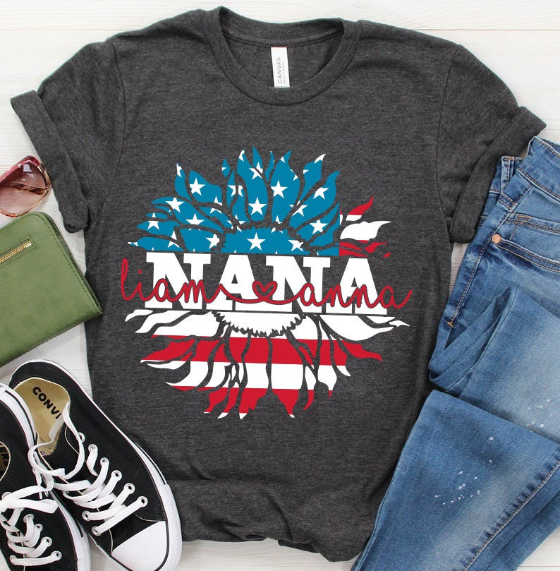 Download Nana svg USA nana svg Nana Shirt svg Granny svg Sunflower | Etsy