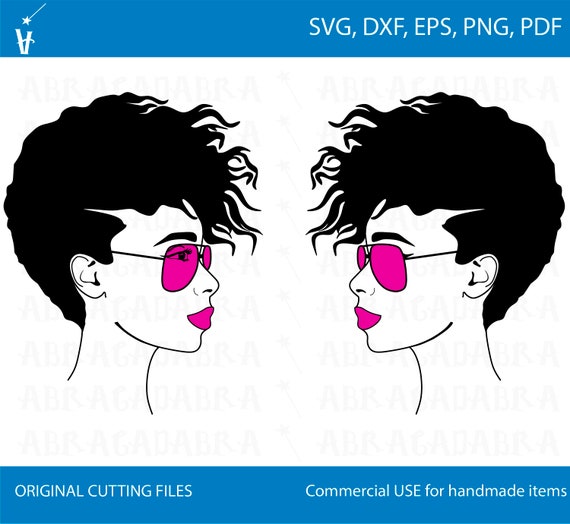 Download Black Woman Svg Black Woman Clipart Black Girl Glasses Svg Etsy