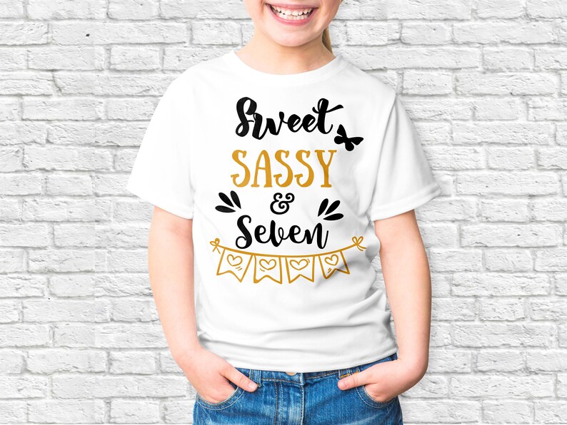 Download Sweet Sassy Seven Birthday svg Birthday Shirt eps png pdf ...