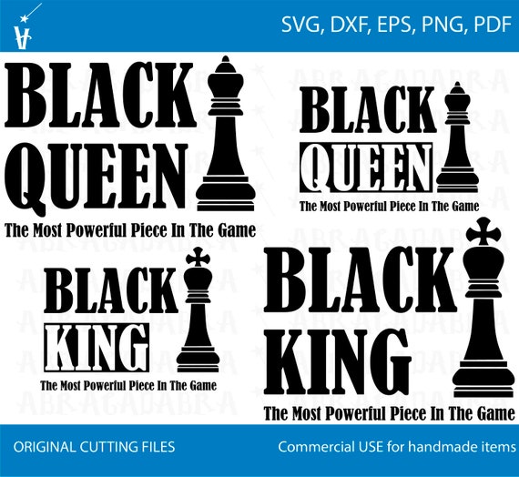 Download Black Queen Svg Queen Clipart Black King Svg King Clipart Black Power Svg Game Chess Piece