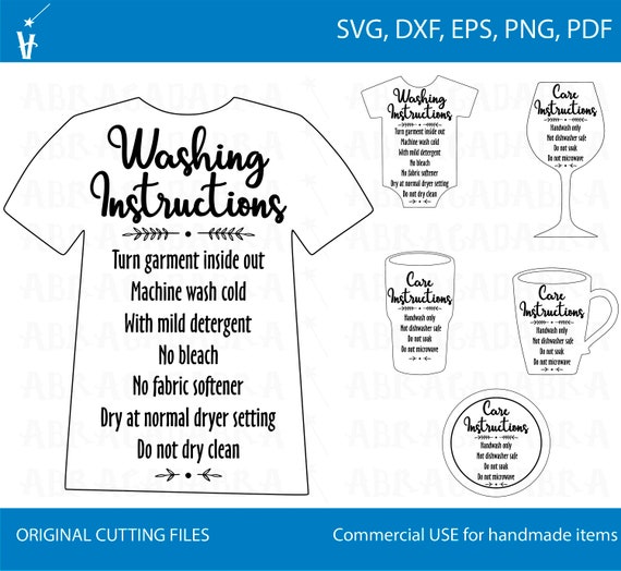 Download Care Instruction Svg Care Card Bundle Care Cards Svg Shirt Etsy