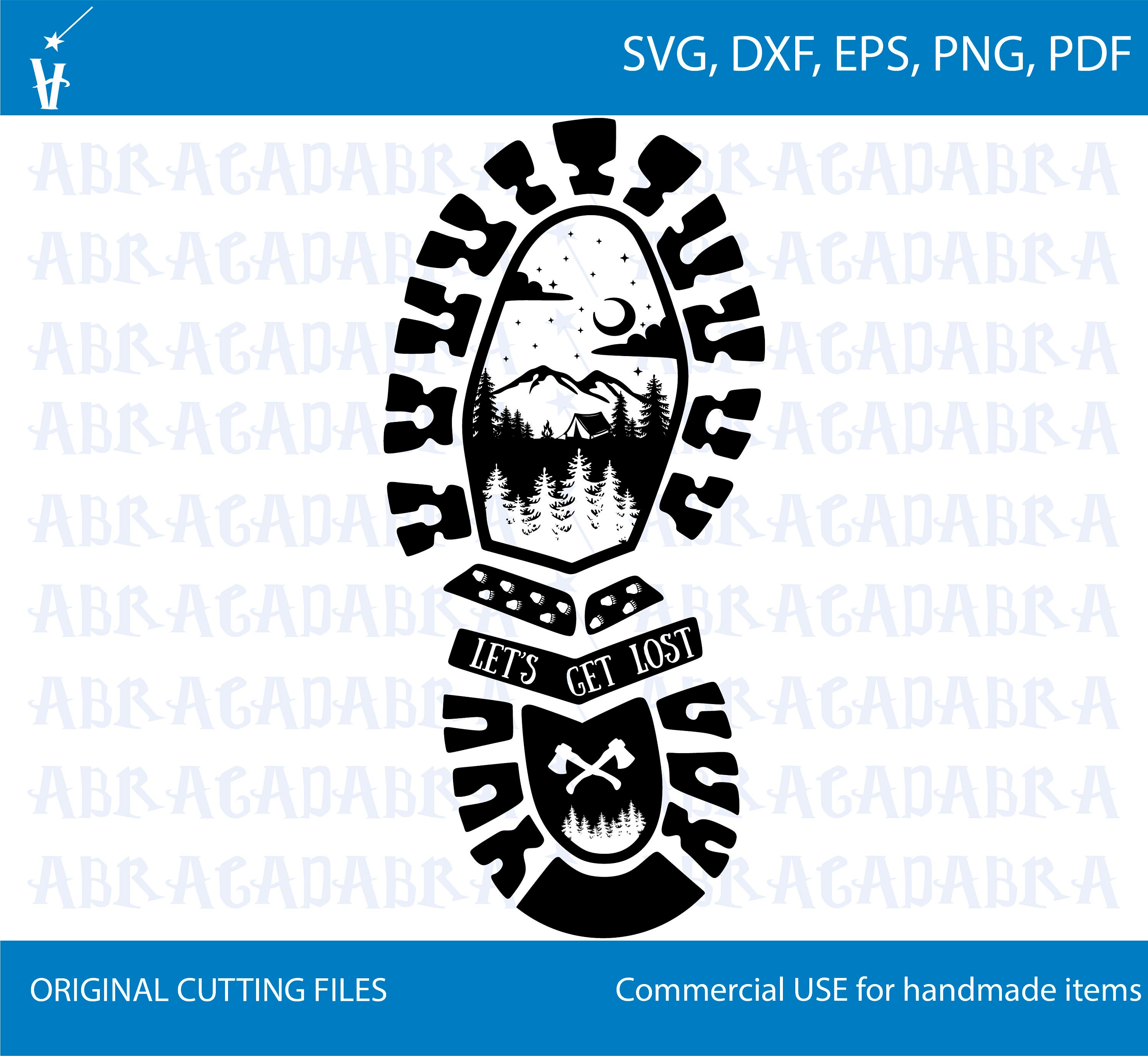 Hiking boot camping SVG Camping svg Mountain camper svg | Etsy