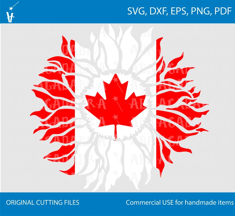 Sunflower svg Canadian Maple Leaf svg Distressed Sunflower ...