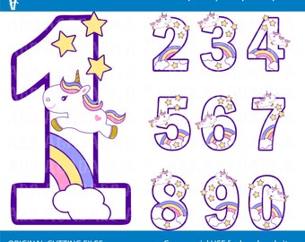 numbers 1 10 clipart etsy