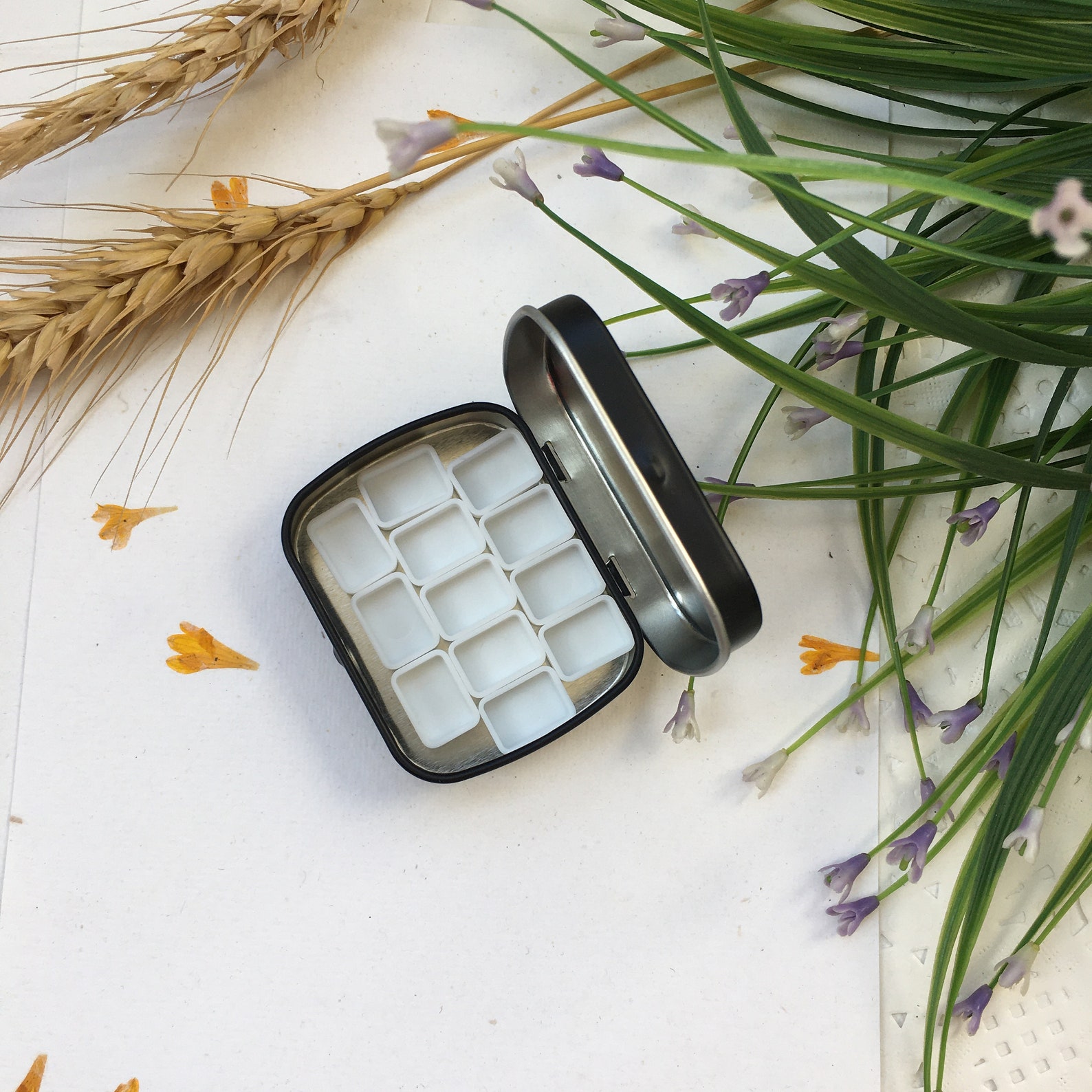 Empty Watercolor Pans Quarter Pans Mini Pans Metal Box Etsy