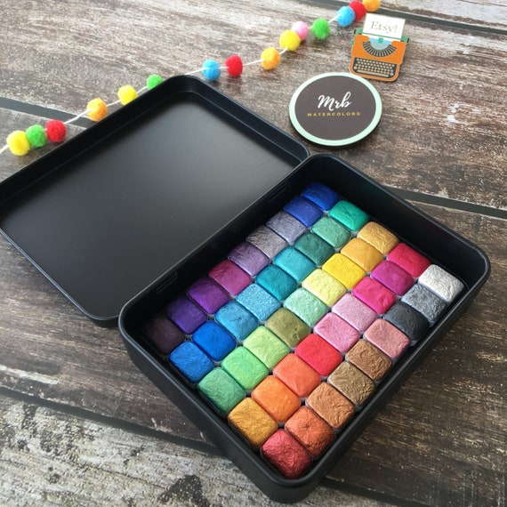 50 Mini Godets Aquarelle Vides - Palette Rechargeable Pour Artistes