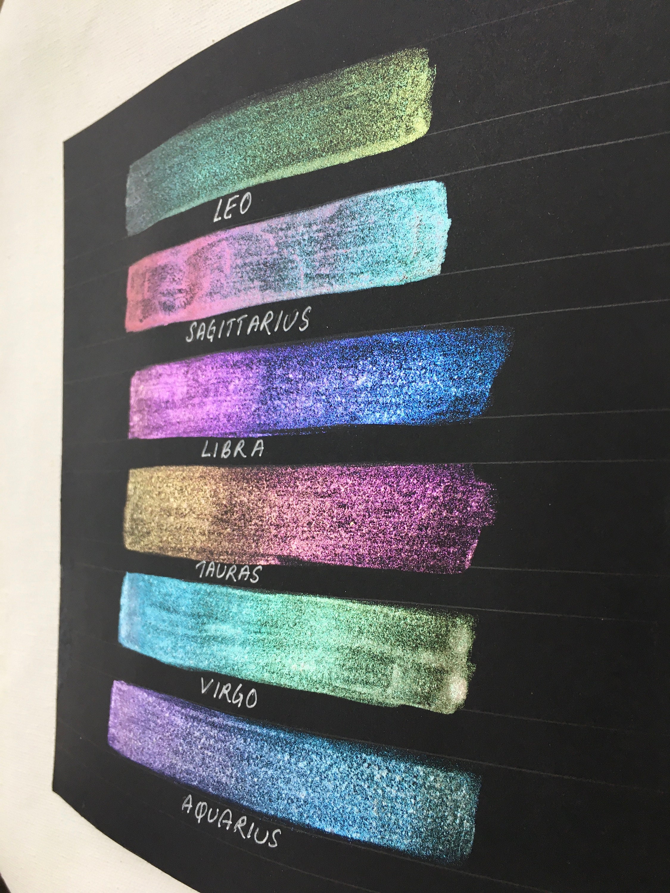 Colorshift Watercolor Paints Set Handmade Shimmer Etsy