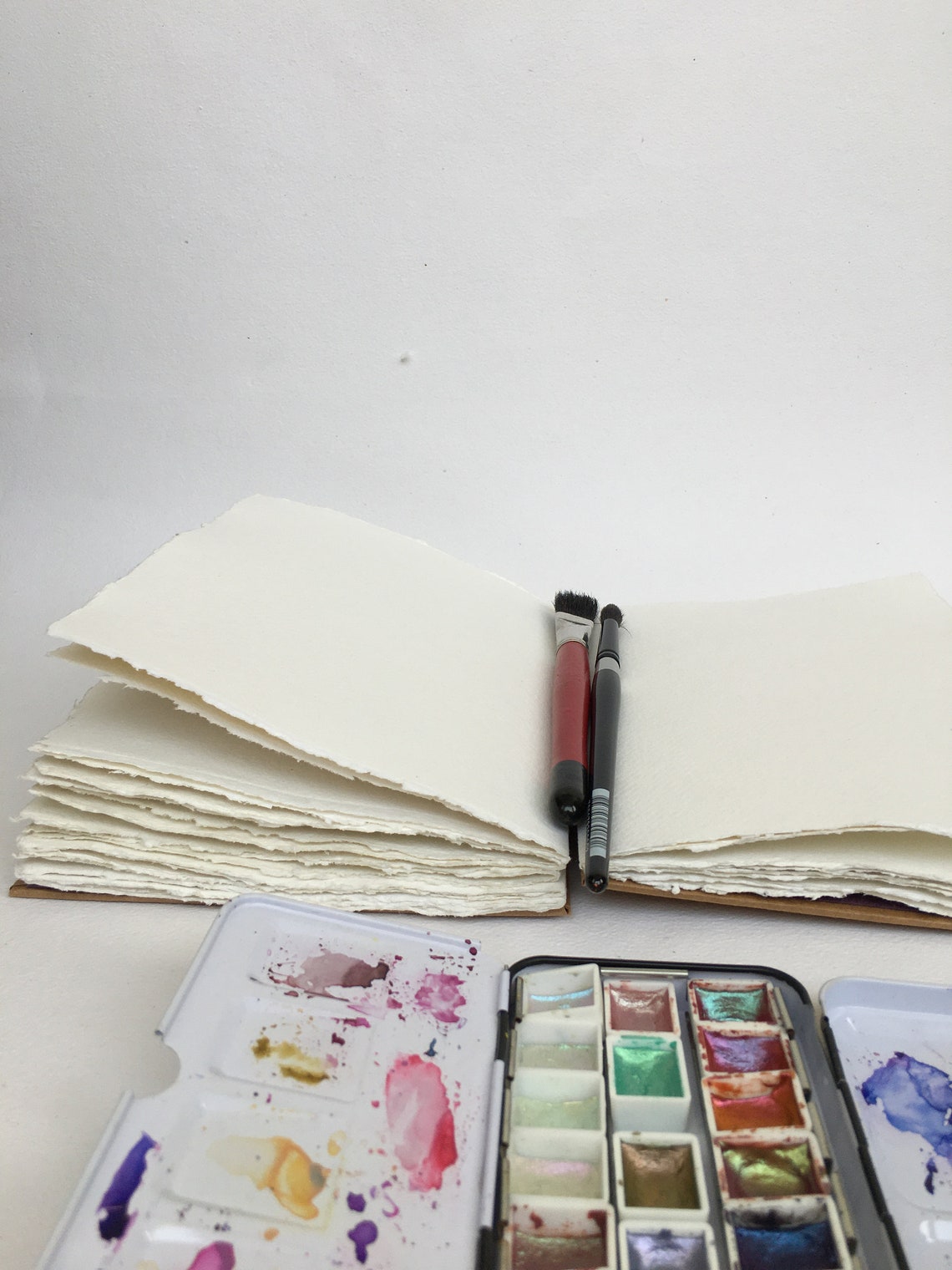 A4 A5 A6 Watercolor Sketchbook Handmade Cotton Rag Paper Etsy