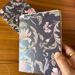 Album da disegno, carta per acquerello Khadi con bordo frastagliato fatta a mano, diario con punto copto rilegato a mano