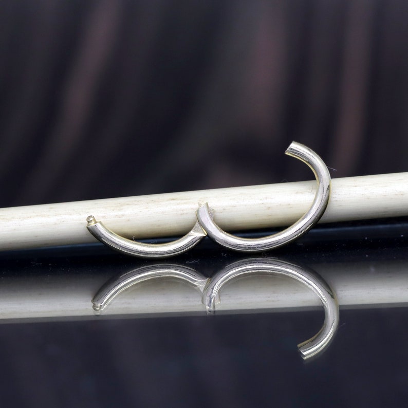 Beautiful 925 Silver Round Gold Plated Clasp Locks