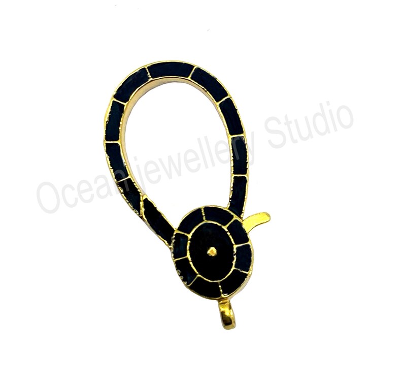 Beautiful 925 Silver Enamel Gold plated Clasp