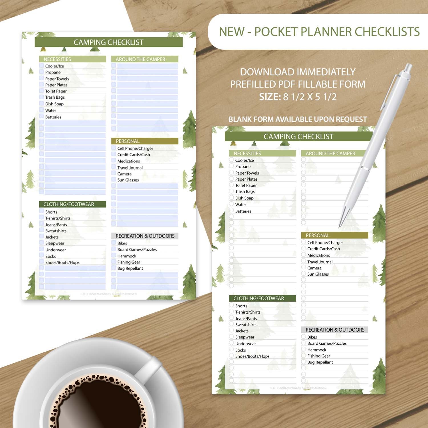 Cabin In The Woods Camping Checklist Printable