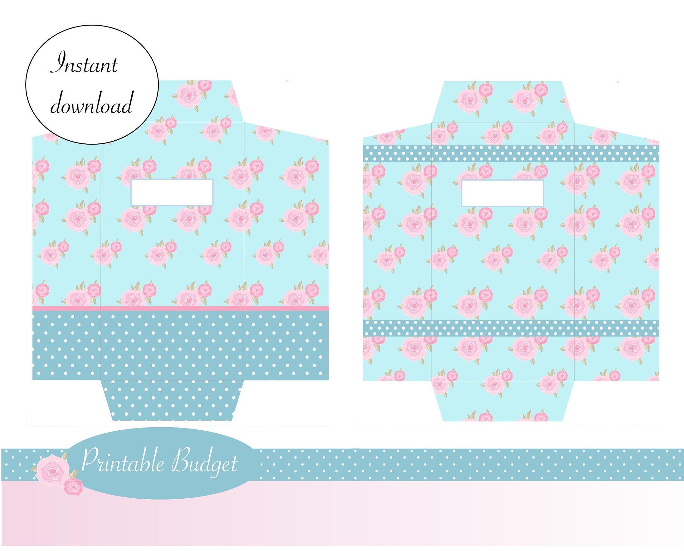 2 CASH ENVELOPES Printable / Financial Planning or Money Gifts / Dave