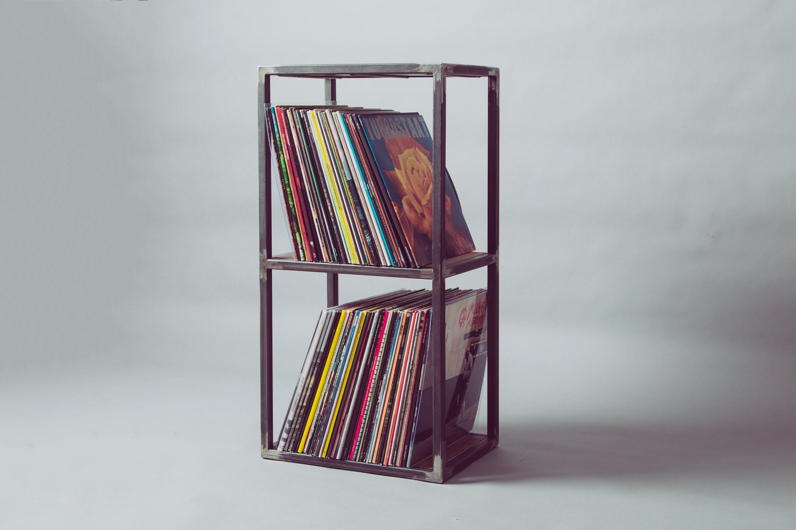 Vinyl Schallplatten Ständer Metall - Plattenhalter Für LP Sammlung