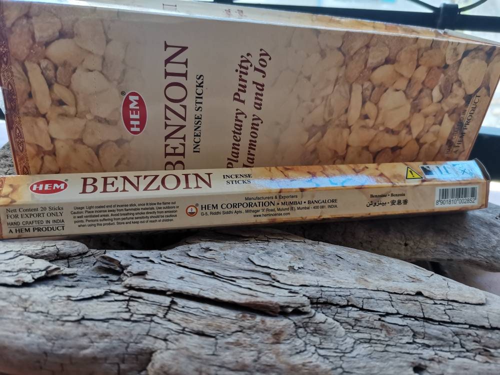 Encens Hem Benjoin Boîtes de 20 Bâtonnets