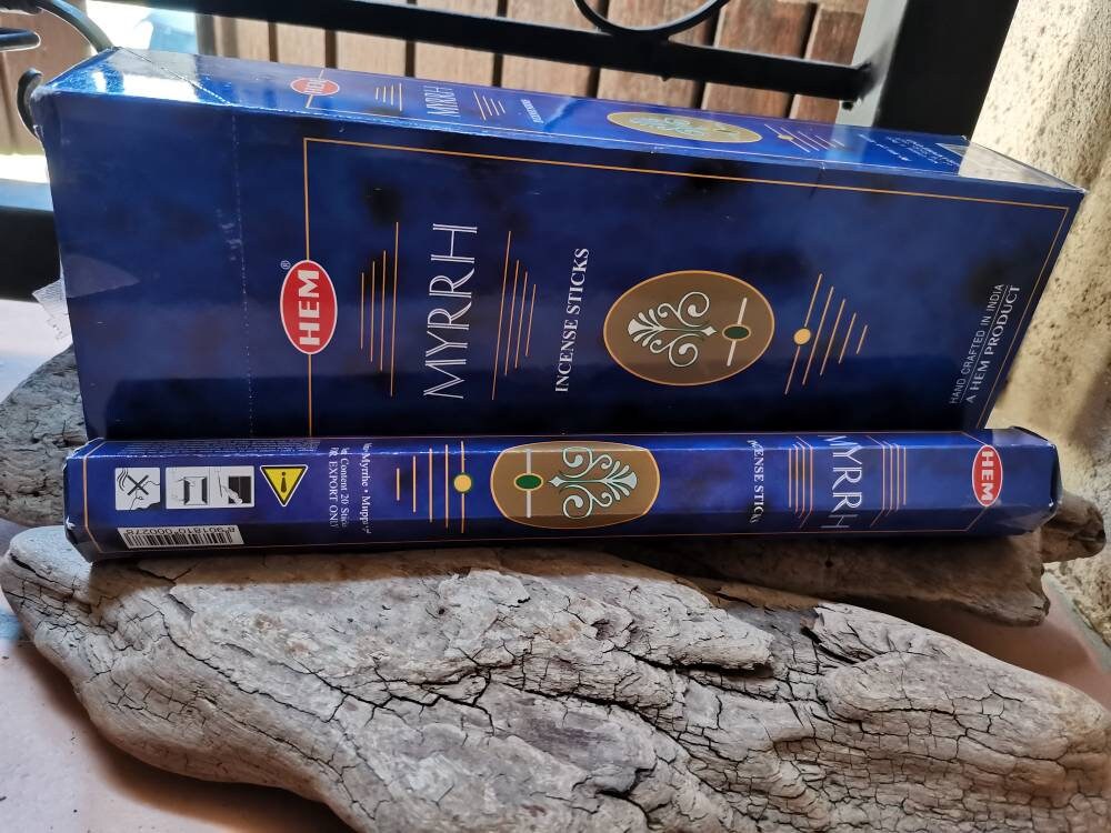 Encens Hem Myrrhe Boîte de 20 Bâtonnets