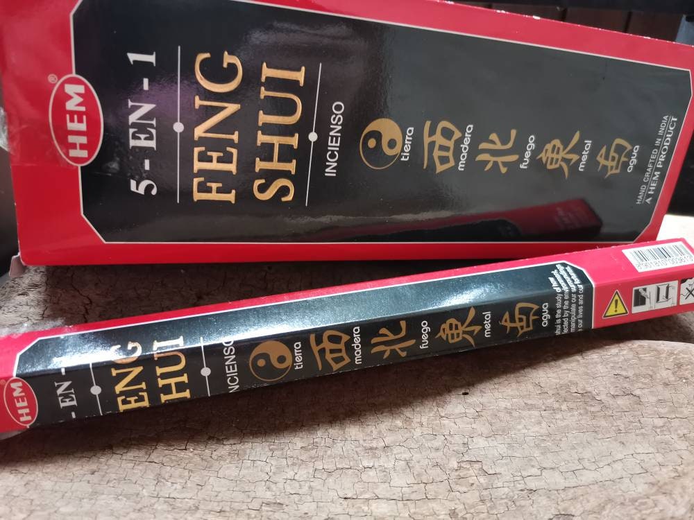 Encens Hem Feng Shui 5 en 1 Boîte de 20 Bâtonnets