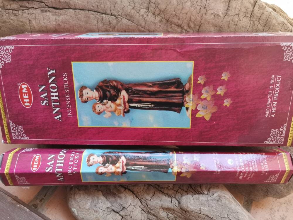Encens Hem San Anthony /Saint Antoine Boîte de 20 Bâtonnets