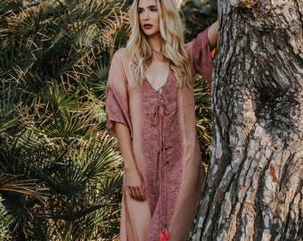 Boho Dress,Kaftan, Christmas gifts, gifts for her, women clothing, Long Ethnic Loose Hippie Wide Sleeves Dress MONTENEGRO CAFTAN DRESS