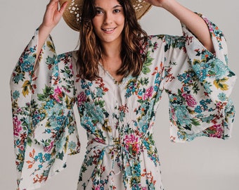 Full Length Dress, V Neck Dress, Christmas gifts, gifts, women dress, Bohemian Dress Gift For Her BELIZE DRESS *